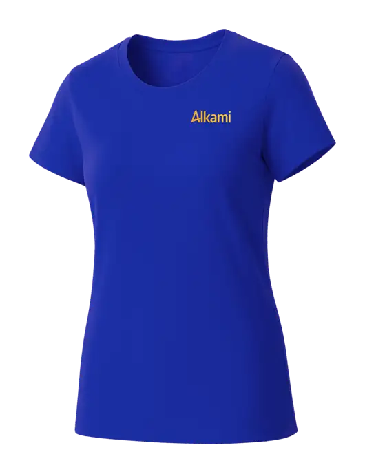 Womens Seriously Soft Royal T-Shirt w/Alkami Logo