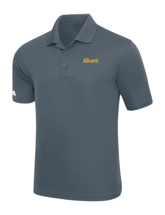 Adidas Medium Grey Basic Sport Polo w/Alkami Logo