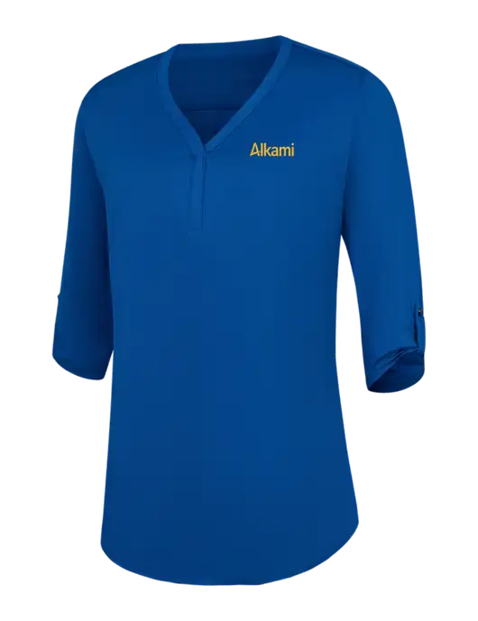 Womens Royal City Stretch 3/4-Sleeve Tunic w/Alkami Logo