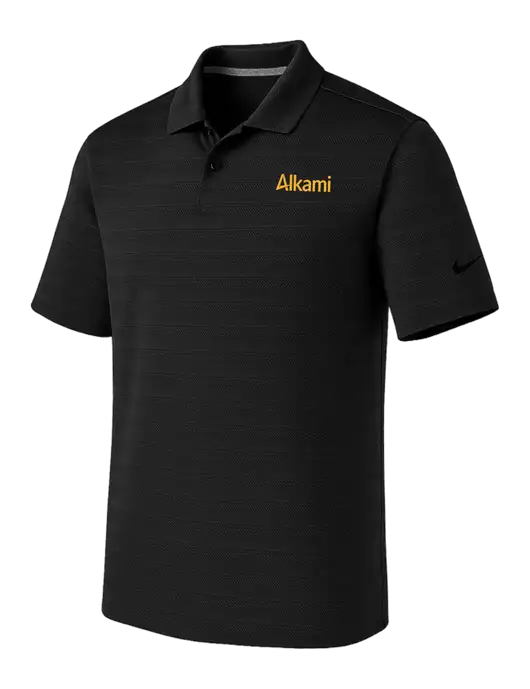 Nike Black Dri-FIT Vapor Jacquard Polo w/Alkami Logo