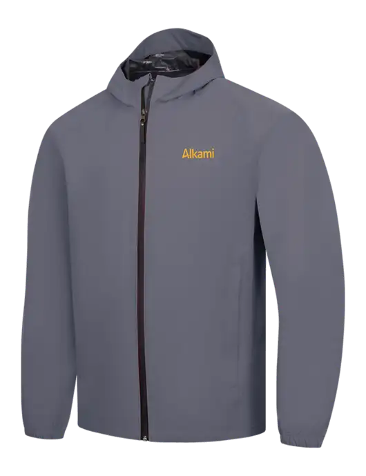 Dark Grey Essential Rain Jacket w/Alkami Logo