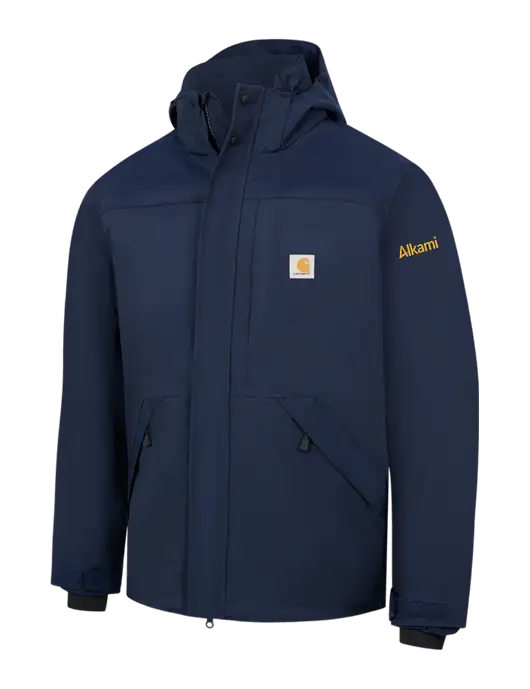 Carhartt Navy Storm Defender Shoreline Jacket w/Alkami Logo