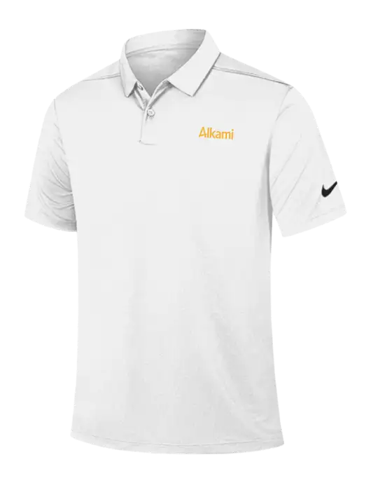 Nike White Dry Essential Solid Polo w/Alkami Logo