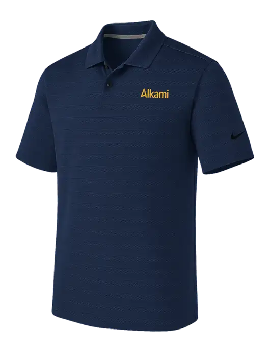 Nike Navy Dri-FIT Vapor Jacquard Polo w/Alkami Logo