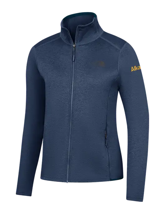 The North Face Womens Navy Heather Skyline Full-Zip Fleece Jacket w/Alkami Logo