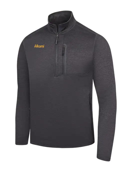 The North Face Dark Grey Heather Skyline 1/2-Zip Fleece w/Alkami Logo