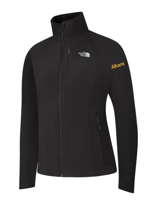 North Face Womens Black Apex Barrier Soft Shell Jacket  w/Alkami Logo