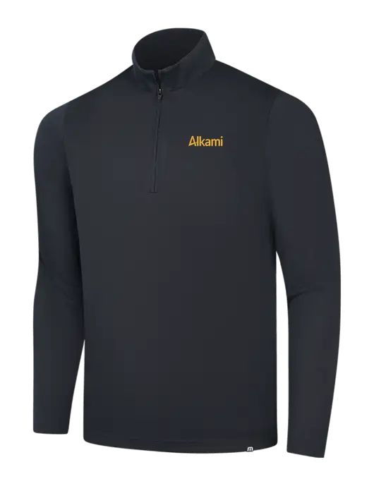 TravisMathew Black Coveside ¼-Zip w/Alkami Logo