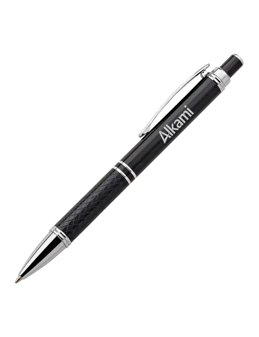 Black Stellar Scribe Pen - Black Ink w/Alkami Logo