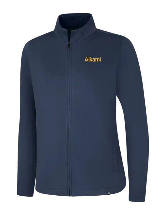 TravisMathew Womens Navy Coveside Full-Zip w/Alkami Logo