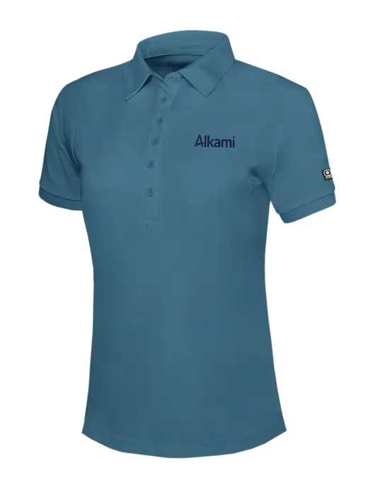 OGIO Womens Light Slate Blue Jewel Polo w/Alkami Logo