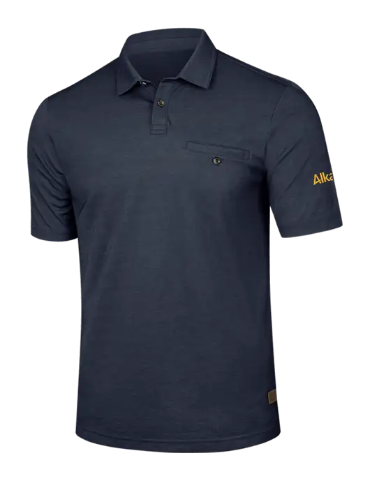 TravisMathew Navy Sunsetters Pocket Polo w/Alkami Logo
