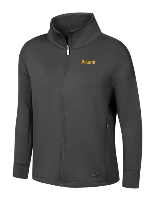OGIO Womens Dark Grey Transcend Full-Zip w/Alkami Logo
