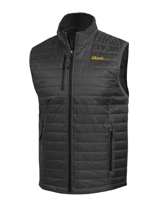 Packable Dark Grey Puffy Vest w/Alkami Logo