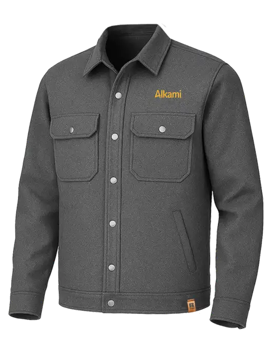 Russell Outdoors Dark Grey Heather Basin Jacket w/Alkami Logo