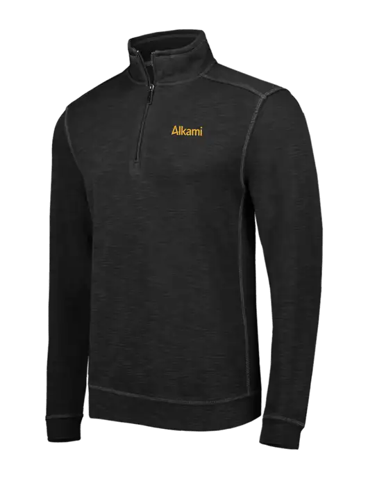Tommy Bahama Black Tobago Bay 1/2 Zip w/Alkami Logo