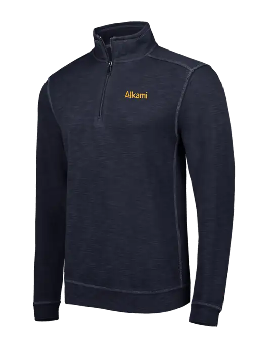 Tommy Bahama Navy Tobago Bay 1/2 Zip w/Alkami Logo