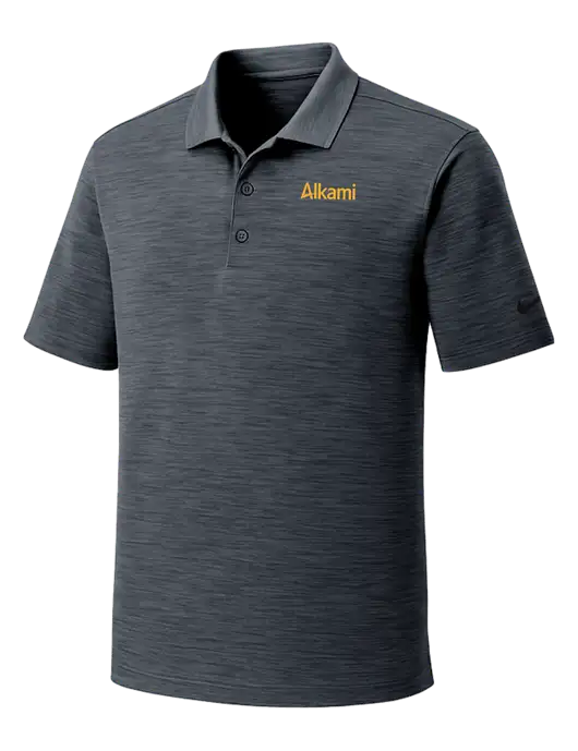 Nike Dri-FIT Dark Grey Striated Polo w/Alkami Logo