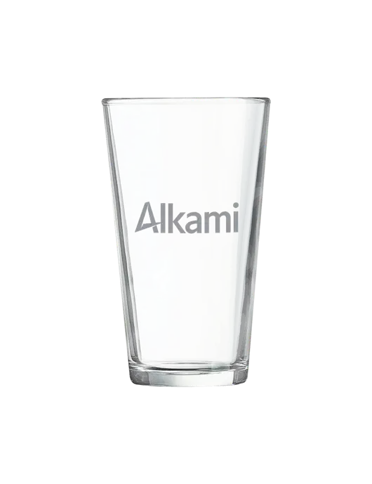 16 oz Pint Mixing Glass w/Alkami Logo