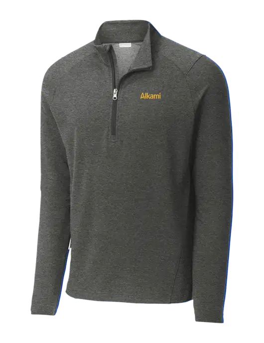 Sport-Wick Flex Fleece Dark Grey Heather 1/4-Zip w/Alkami Logo