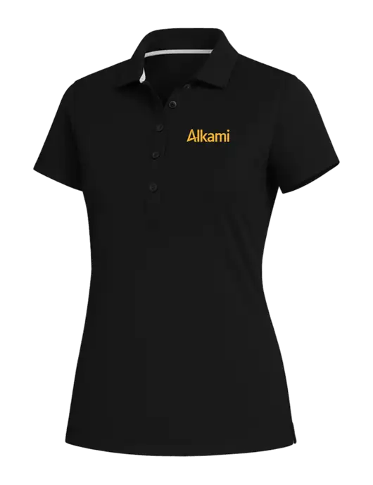 Fairway & Greene Womens Black Claire Tech Polo w/Alkami Logo