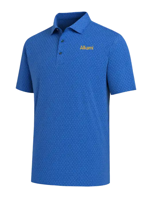 Callaway All-Over Stitched Royal Chev Polo  w/Alkami Logo