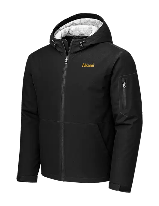 Waterproof Insulated Black Jacket w/Alkami Logo