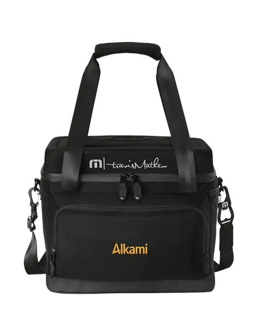 TravisMathew Black Cruise 24-Can Cooler w/Alkami Logo