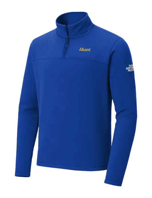 The North Face Aim 1/4-Zip Dark Royal Fleece w/Alkami Logo