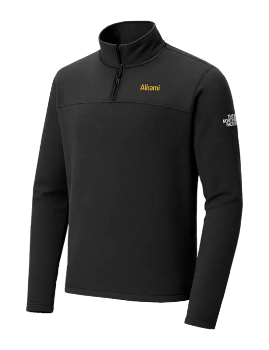 The North Face Aim 1/4-Zip Black Fleece w/Alkami Logo