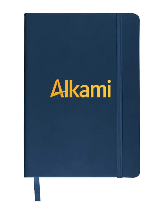 Leeman Navy Tuscany Journal 5.75 x 8.25 w/Alkami Logo
