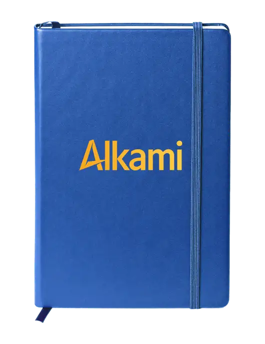 Neoskin Royal Hard Cover Journal 5.75 x 8.375
 w/Alkami Logo