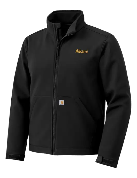 Carhartt Rain Defender Black Soft Shell Jacket w/Alkami Logo