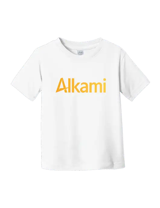 Rabbit Skins White Toddler Fine Jersey Tee w/Alkami Logo