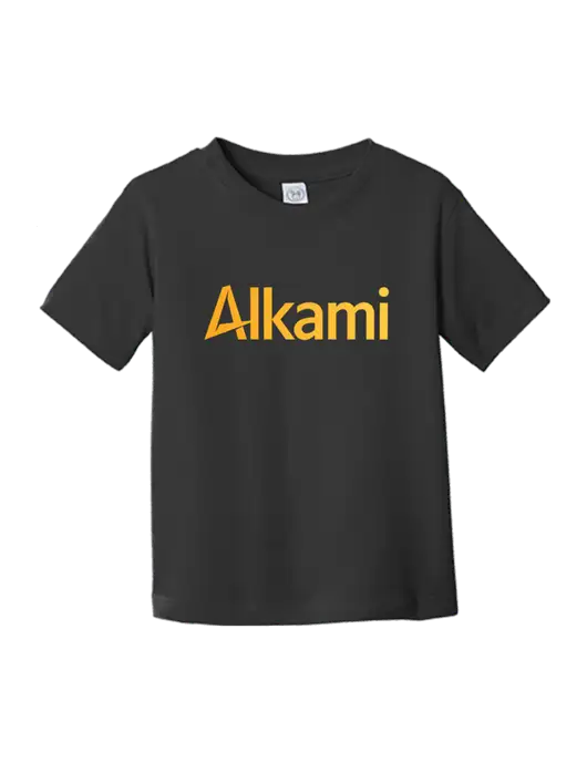 Rabbit Skins Black Toddler Fine Jersey Tee w/Alkami Logo