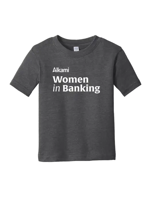 Rabbit Skins Vintage Smoke Toddler Fine Jersey Tee w/Women in Banking Logo